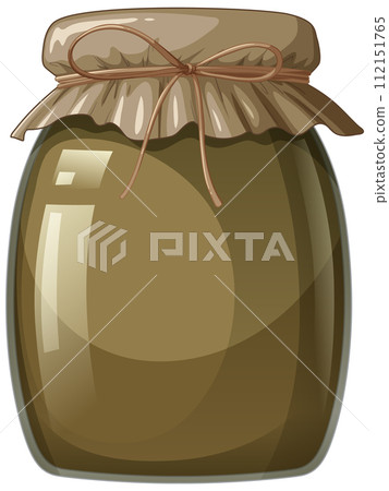 Vintage Glass Jar with String Tie Vintage Glass Jar with String Tie 112151765