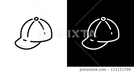 可編輯的小學帽子向量圖標 可編輯的小學帽子向量圖標 112151799