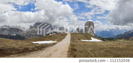 landscape in the Dolomites, Five Towers(Cinque Torri) 112152036