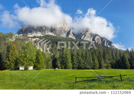 beautiful landscape in the Dolomites 112152069