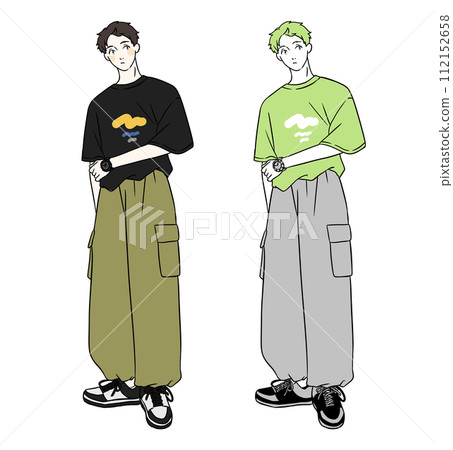 男士時尚工裝褲 112152658