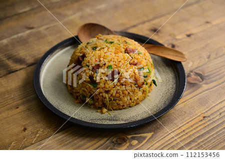 Fried rice with kimchi 112153456