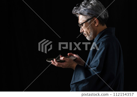 Senior male kimono pottery Senior male kimono pottery 112154357