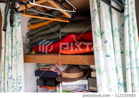 Inside the closet of an old house Inside the closet of an old house 112155085