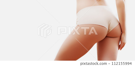 Plastic surgery concept. Butt lift and anti 112155994