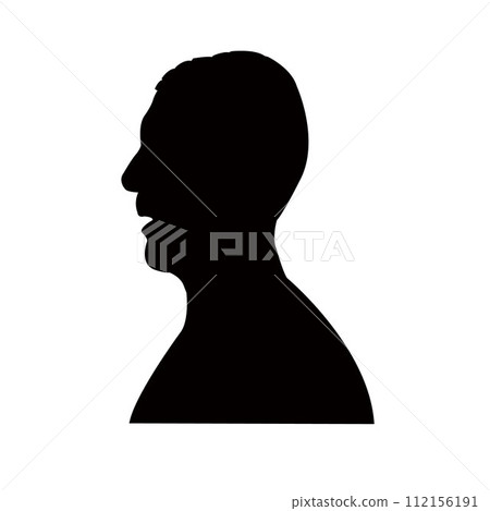 a man head silhouette vector a man head silhouette vector 112156191