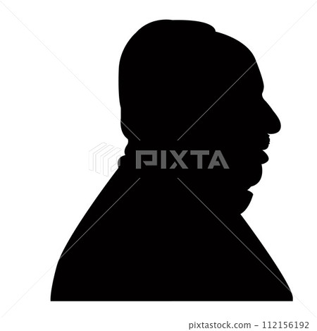 a man head silhouette vector a man head silhouette vector 112156192