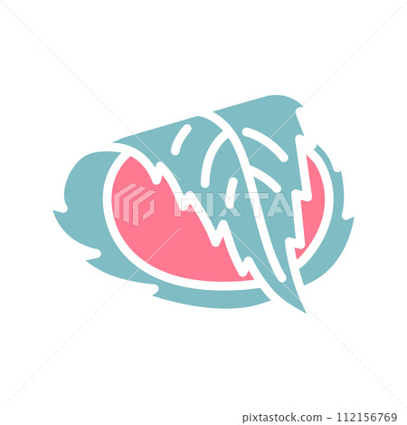 Spring Japanese sweets, sakuramochi vector icon 112156769