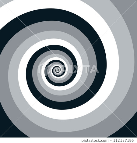 Artistic spiral shape. Vector drawing Artistic spiral shape. Vector drawing 112157196