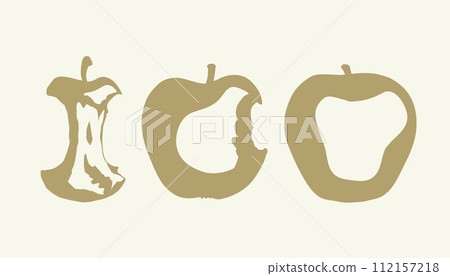 Stub from Apple. Vector drawing 112157218