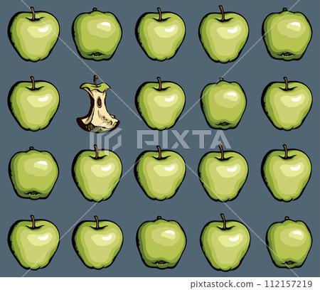 Big tasty apples. Vector drawing Big tasty apples. Vector drawing 112157219