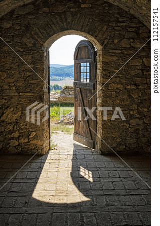 Divin castle ruins, Slovakia Divin castle ruins, Slovakia 112157541