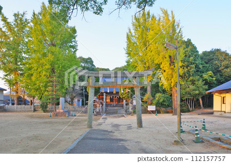 山口縣美你市的八幡Marinohogu神社 山口縣美你市的八幡Marinohogu神社 112157757