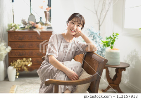 Organic beauty for middle-aged women 112157918