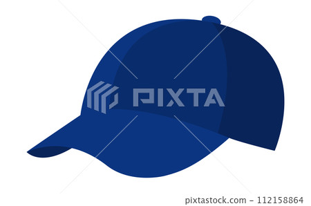 藍色帽子的向量圖 112158864