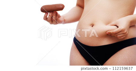 Concept of healthy eating, dieting, wellness. Junk 112159637