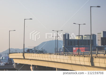 Kwun Tong by pass Promenade, hong kong Feb 10 2024 112159708