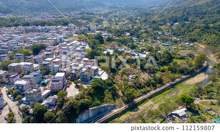 the landscape Tai Po Village, hong kong Feb 11 2024 112159807