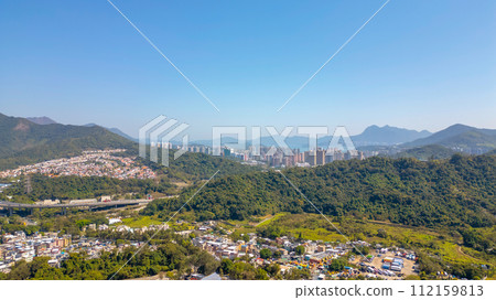 the landscape Tai Po Village, hong kong Feb 11 2024 112159813