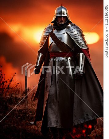 Knight blood sunset battlefield detail cinematic HDR 112160006