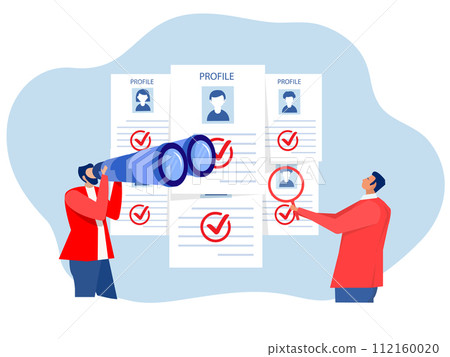 Human Resource Management and Hiring ,HR Human Resources find people to fill in job vacancy, recruitment or finding career opportunity concept choosing best candidate for job. 112160020