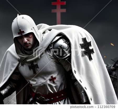 Crusader dons white coat crosses bloodsoaked battlefield 112160709