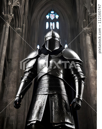 Knight battles in gothic churchs HDR K. Knight battles in gothic churchs HDR K. 112160747