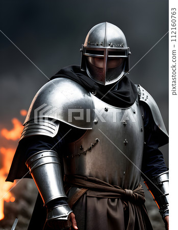 Detailed cinematic HDR of Teutonic knights bloodsoaked 112160763
