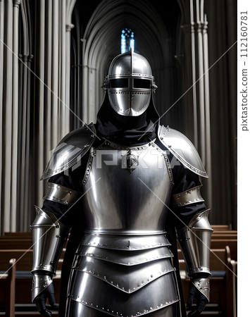 Knight silver armor gothic church detailed cinematic Knight silver armor gothic church detailed cinematic 112160781