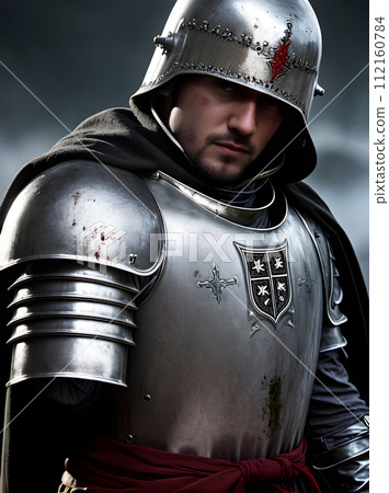 Detailed cinematic HDR of Teutonic knights bloodsoaked 112160784