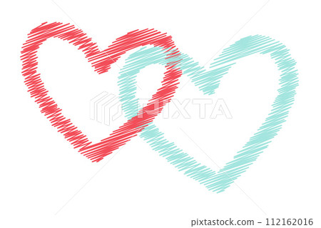 linked hearts icon vector illustration flat logo design. Simple Hand Drawn doodle Retro style. linked hearts icon vector illustration flat logo design. Simple Hand Drawn doodle Retro style. 112162016