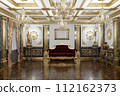 3d rendering of the hall in classical style 112162373