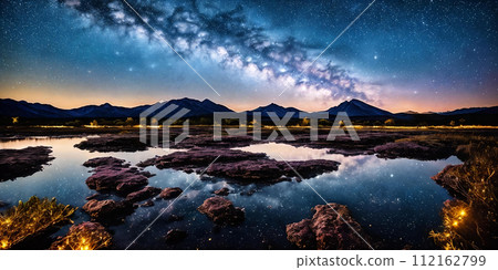 Awe-inspiring night skies, including stars, the Milky Way, celestial events like meteor showers 112162799