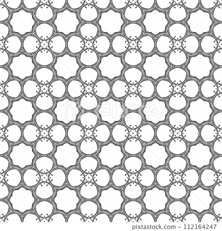 Vintage seamless pattern. Ornamental antique style floral background 112164247