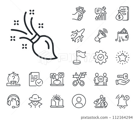 Wall paintbrush sign. Salaryman, gender equality and alert bell outline icons. Paint brush line icon. Creative drawing art symbol. Brush line sign. Spy or profile placeholder icon. Vector Wall paintbrush sign. Salaryman, gender equality and alert bell outline icons. Paint brush line icon. Creative drawing art symbol. Brush line sign. Spy or profile placeholder icon. Vector 112164294