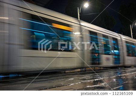 Jerusalem Light Rail tram train . Jerusalem is the most visited city by tourists in Israel Jerusalem tram 112165109