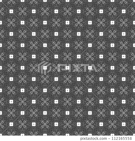 Elegant very beautiful black and white seamless pattern. Ornamental style tribal ethnic background 112165558