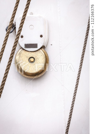Detailed closeup of new modern white bell Detailed closeup of new modern white bell 112166376