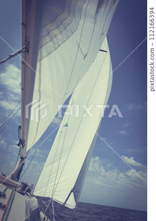 Yachting yacht sailboat sailing in sea ocean 112166394