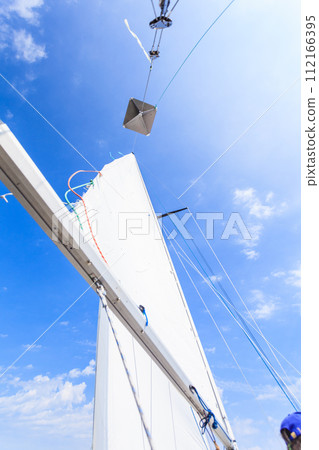 Yachting yacht sailboat sailing in sea ocean 112166395