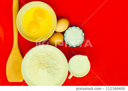 Preparation for baking, bake ingredients. 112166400