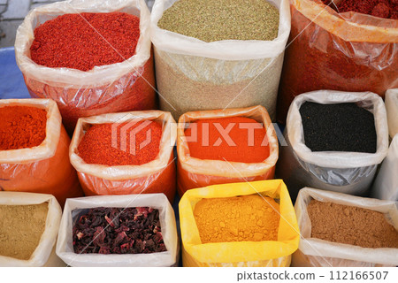 various spices in store in istanbul . various spices in store in istanbul . 112166507
