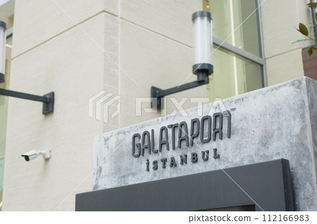 Galataport text sign in eminonu Galataport text sign in eminonu 112166983