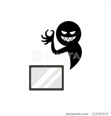 網路犯罪智慧型手機平板裝置簡單圖像插圖 網路犯罪智慧型手機平板裝置簡單圖像插圖 112167157