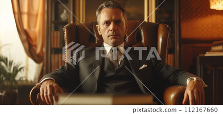 Man in his office 112167660