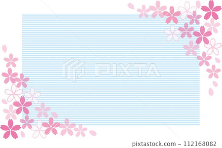 櫻花框邊框柔和的顏色 櫻花框邊框柔和的顏色 112168082