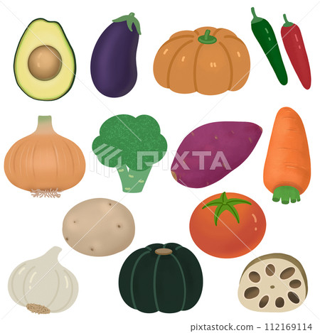 set of vegetables 112169114