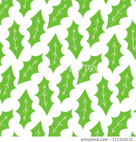 holly christmas vect leaves berries fruits pattern holly christmas vect leaves berries fruits pattern 112169232