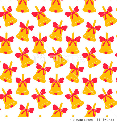 bells christmas sound ringing holiday joy pattern 112169233