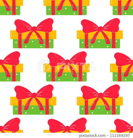 gift holiday christmas new year pattern textile 112169297